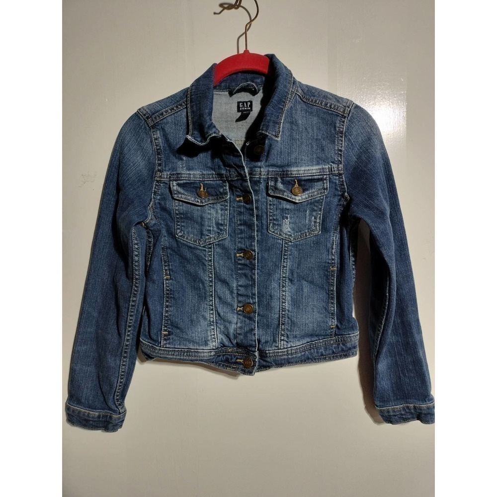 The Gap jean jacket youth girls size Large